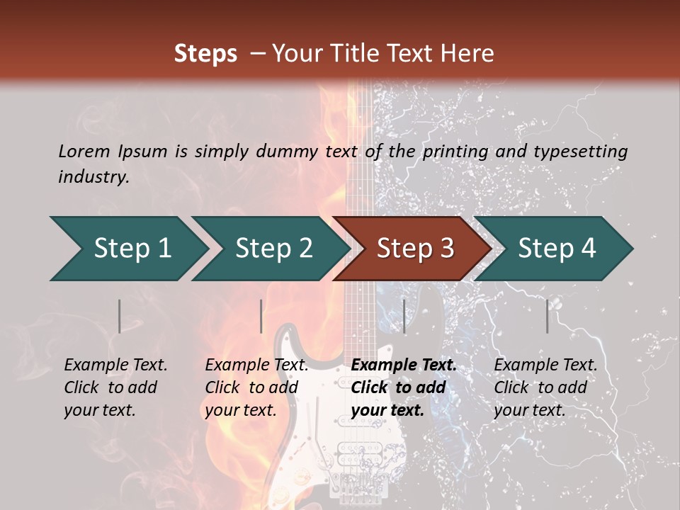 Instrument Design Back PowerPoint Template
