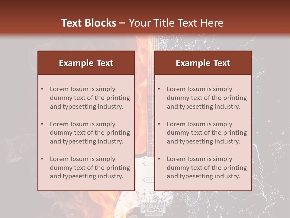 Instrument Design Back PowerPoint Template