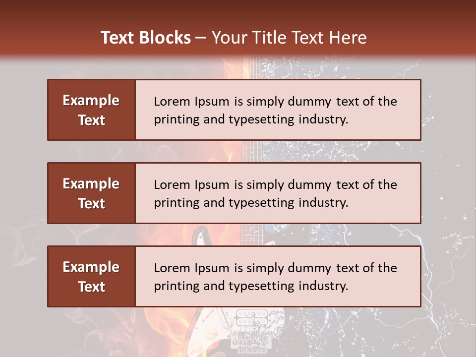 Instrument Design Back PowerPoint Template