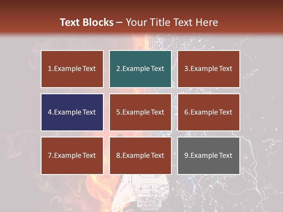 Instrument Design Back PowerPoint Template