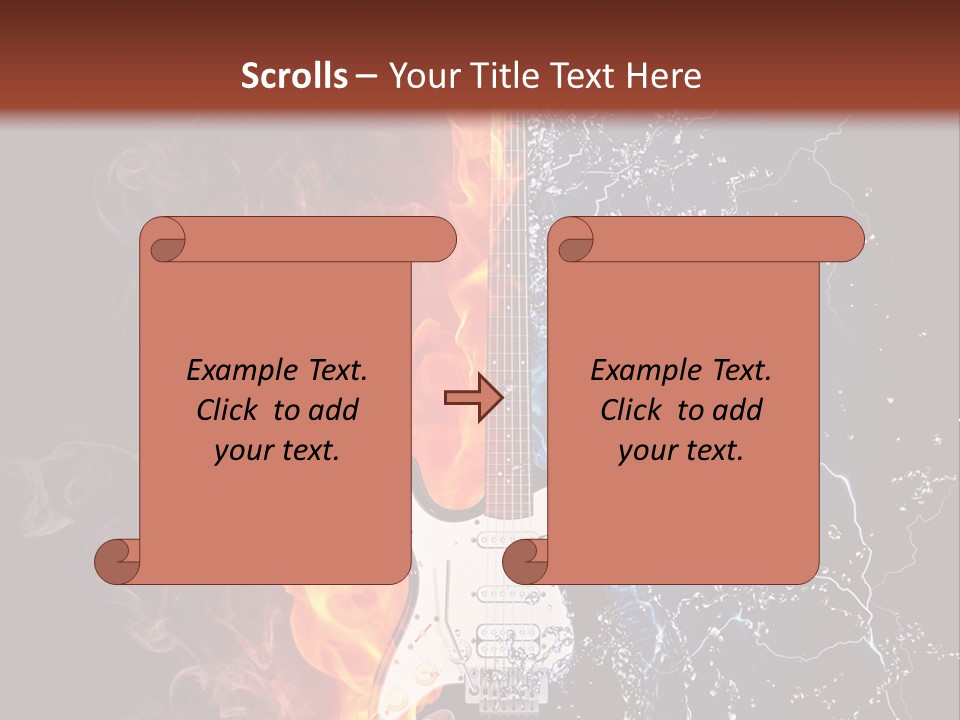 Instrument Design Back PowerPoint Template