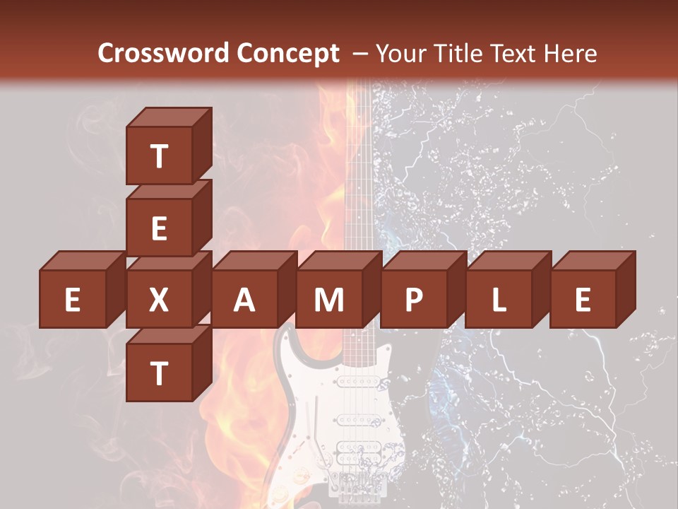 Instrument Design Back PowerPoint Template