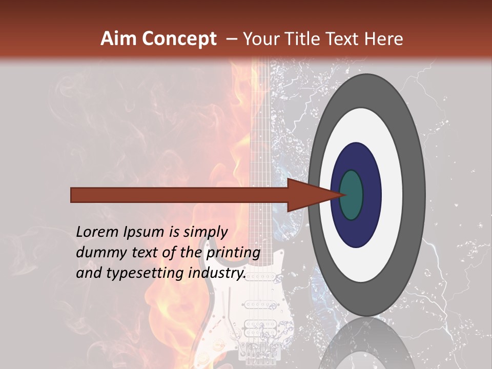 Instrument Design Back PowerPoint Template