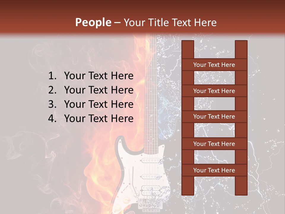 Instrument Design Back PowerPoint Template