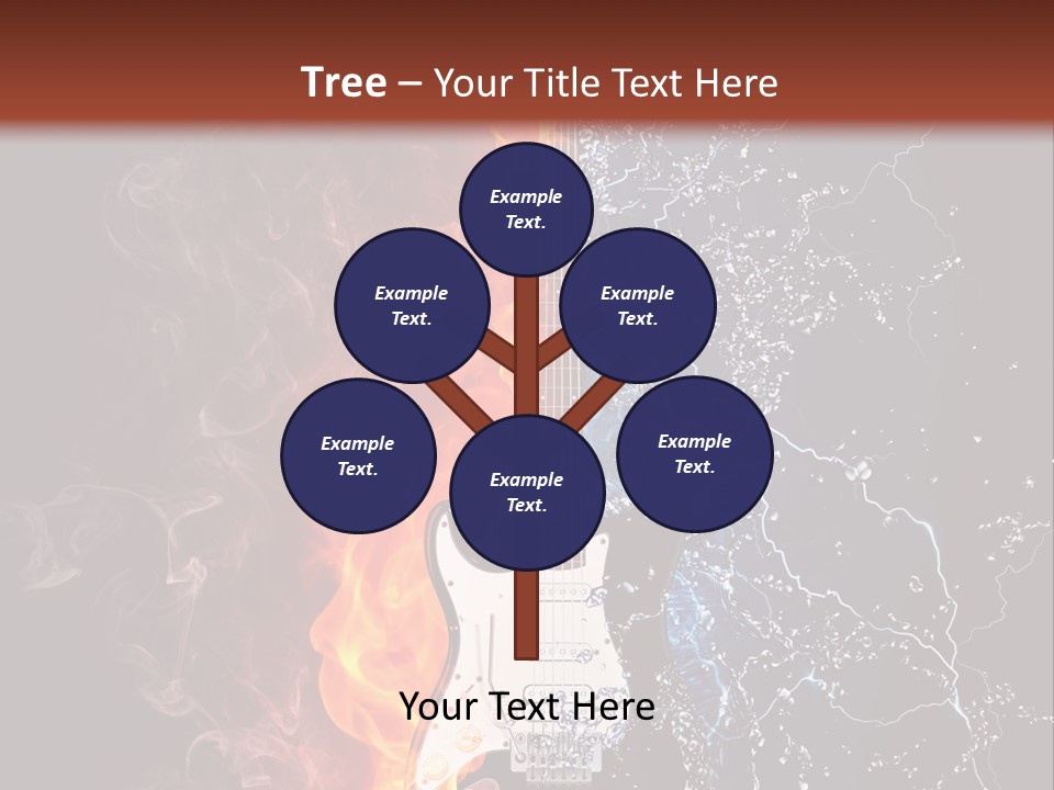 Instrument Design Back PowerPoint Template