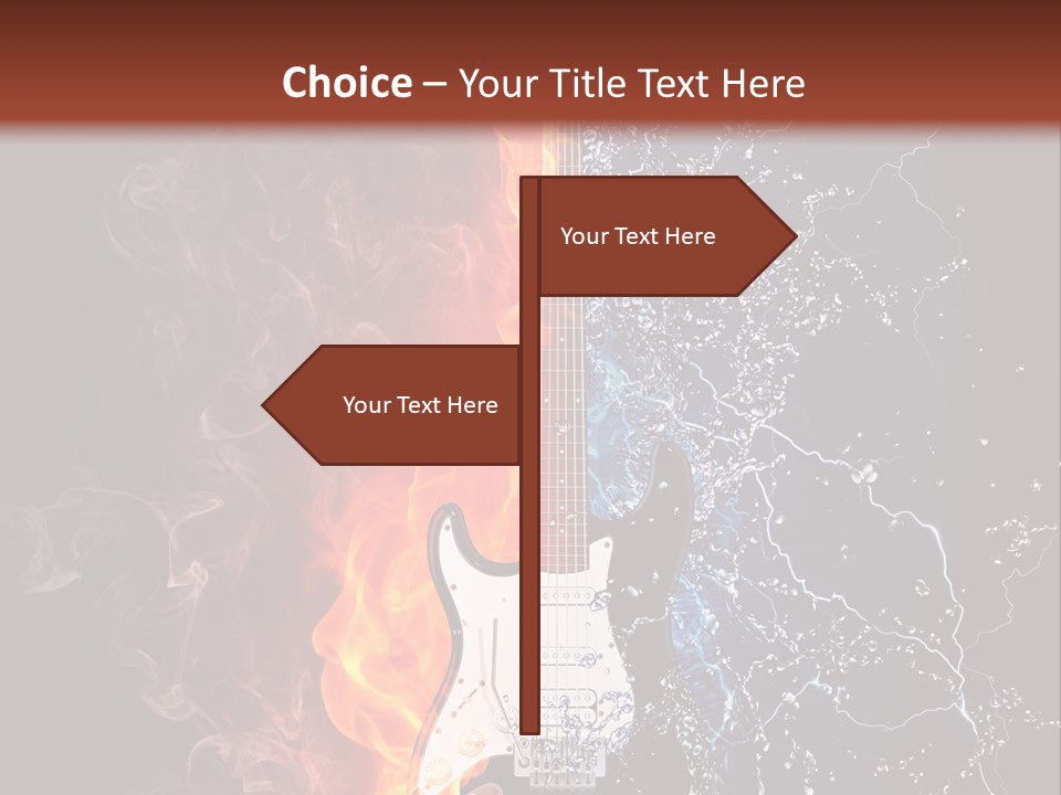 Instrument Design Back PowerPoint Template