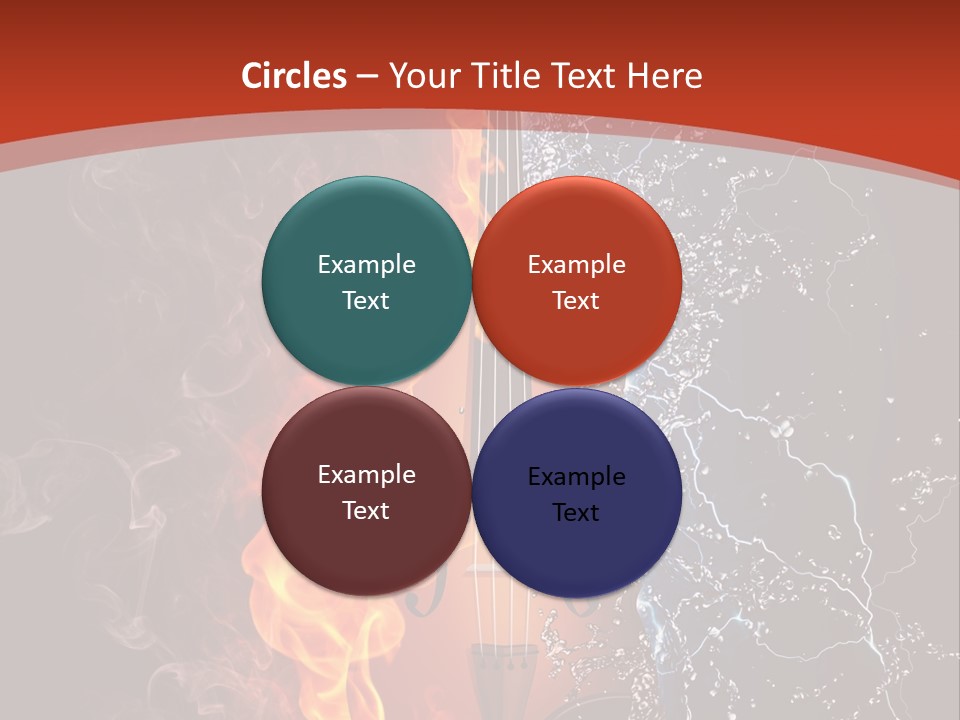 Old Fashioned Stringed Creativity PowerPoint Template