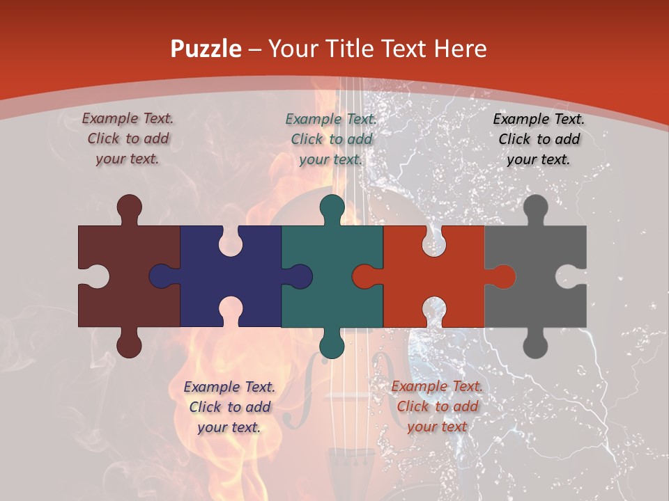 Old Fashioned Stringed Creativity PowerPoint Template