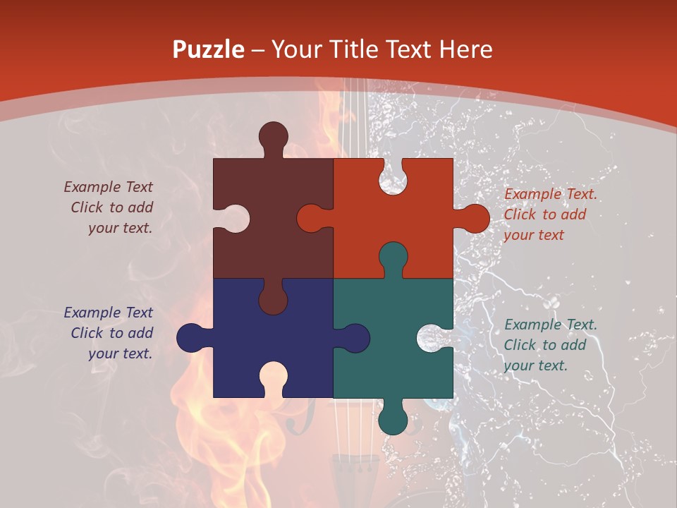 Old Fashioned Stringed Creativity PowerPoint Template