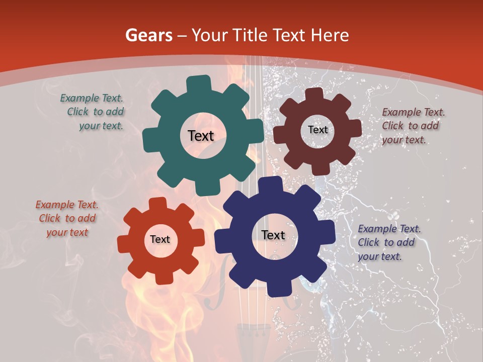 Old Fashioned Stringed Creativity PowerPoint Template