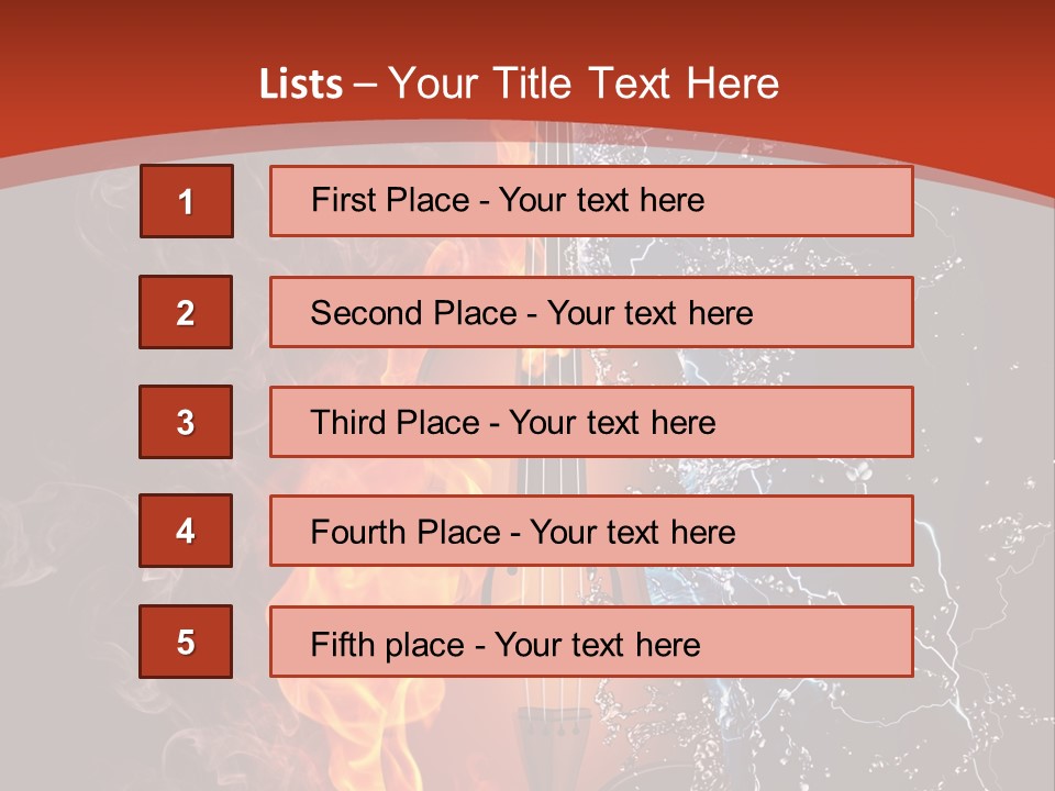 Old Fashioned Stringed Creativity PowerPoint Template