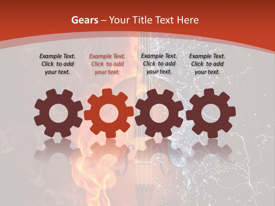 Old Fashioned Stringed Creativity PowerPoint Template