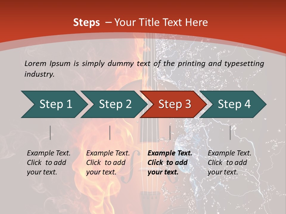 Old Fashioned Stringed Creativity PowerPoint Template