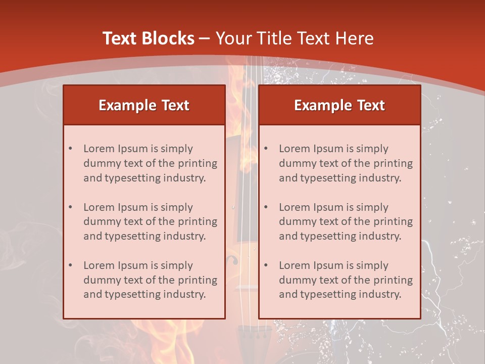 Old Fashioned Stringed Creativity PowerPoint Template
