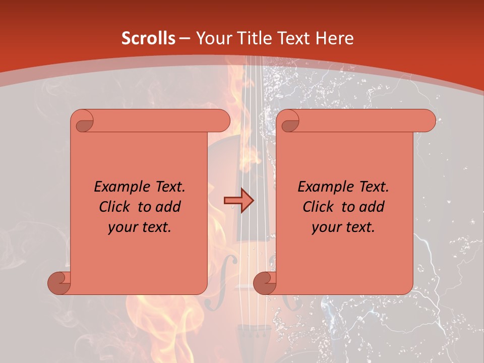 Old Fashioned Stringed Creativity PowerPoint Template
