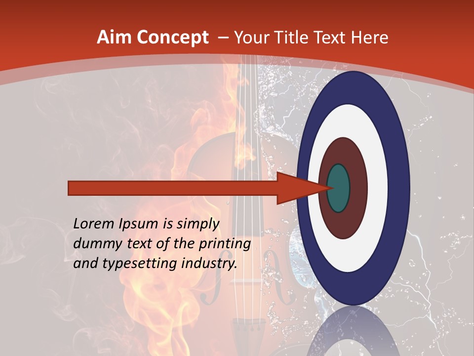 Old Fashioned Stringed Creativity PowerPoint Template