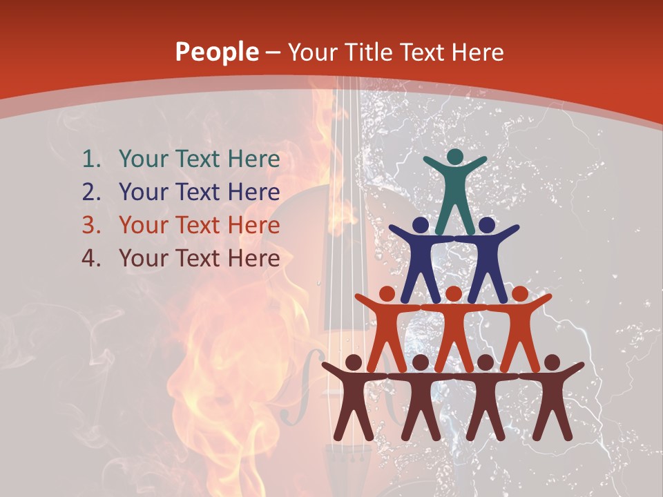 Old Fashioned Stringed Creativity PowerPoint Template