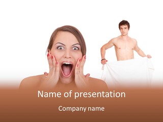 Naked Sensuality Relationship PowerPoint Template