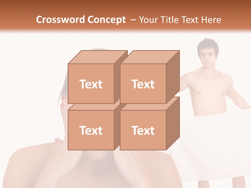 Naked Sensuality Relationship PowerPoint Template