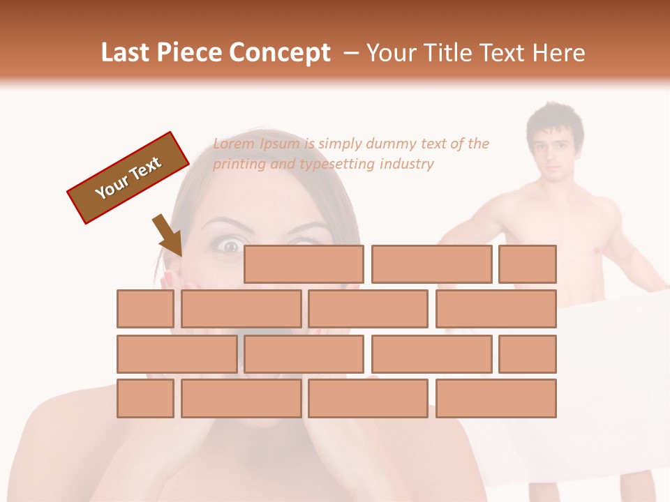 Naked Sensuality Relationship PowerPoint Template