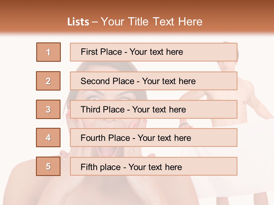 Naked Sensuality Relationship PowerPoint Template