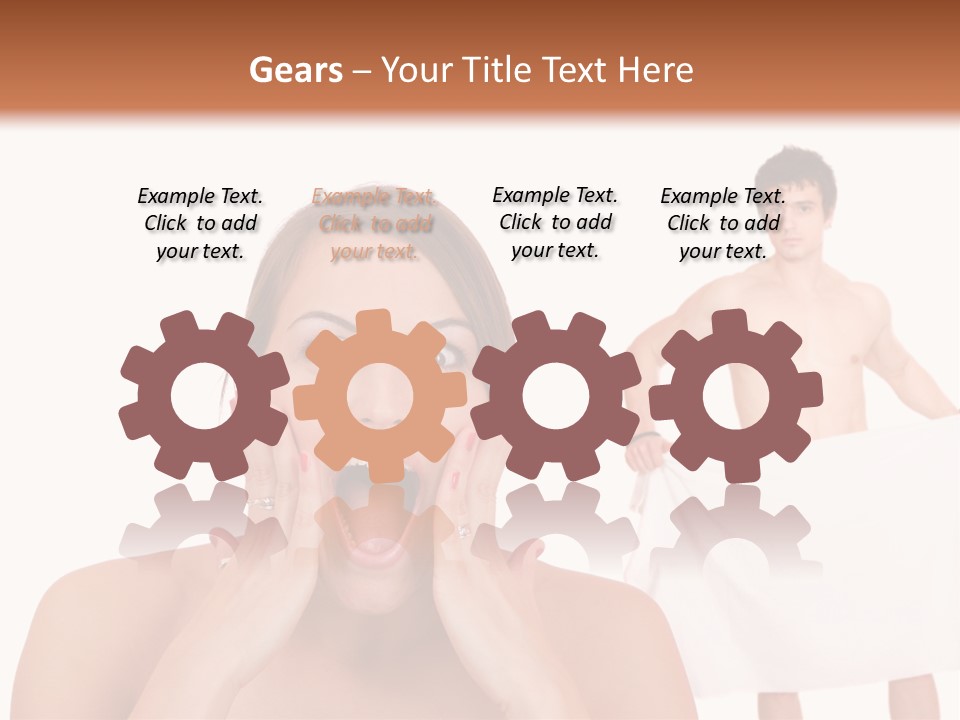 Naked Sensuality Relationship PowerPoint Template