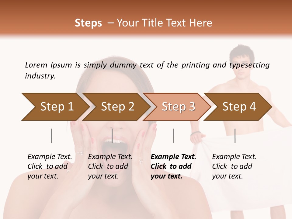 Naked Sensuality Relationship PowerPoint Template