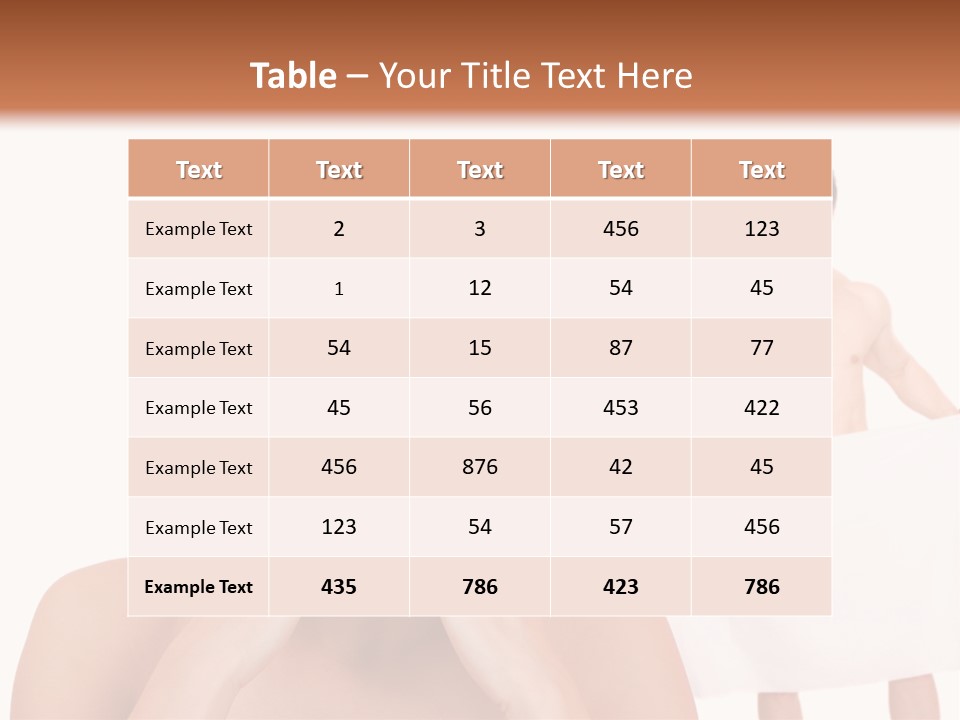 Naked Sensuality Relationship PowerPoint Template