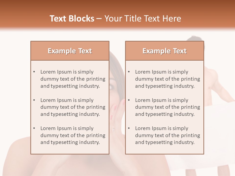 Naked Sensuality Relationship PowerPoint Template