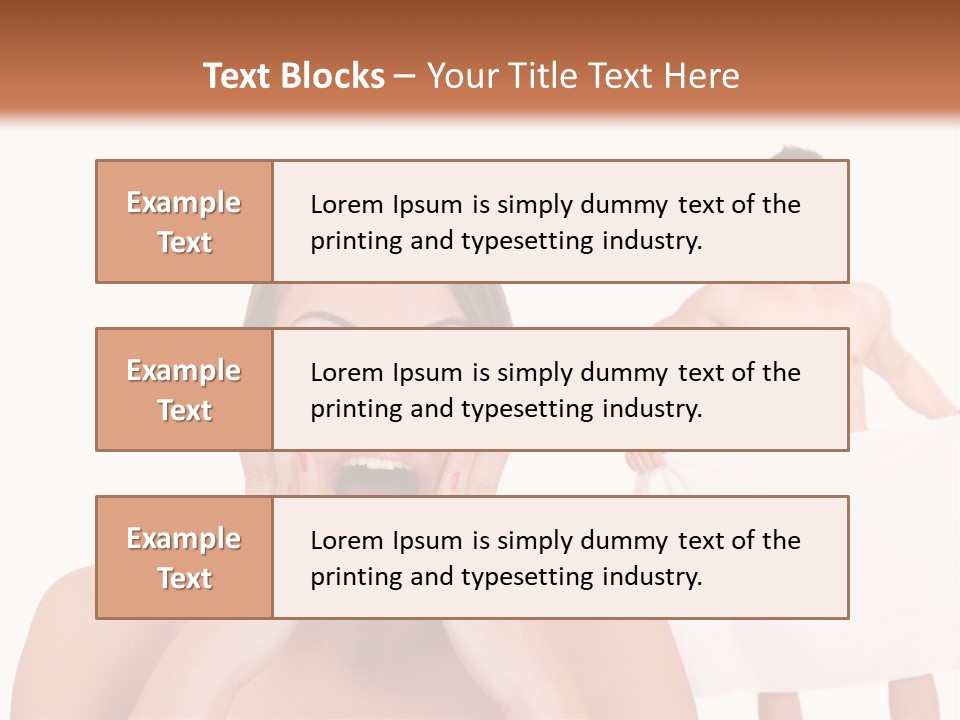 Naked Sensuality Relationship PowerPoint Template