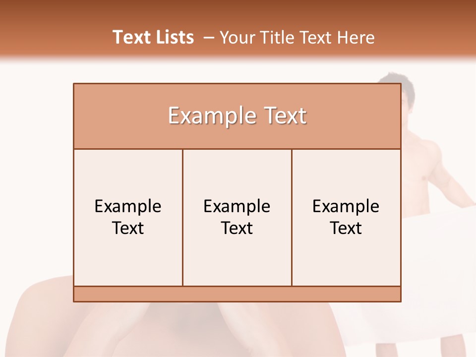 Naked Sensuality Relationship PowerPoint Template