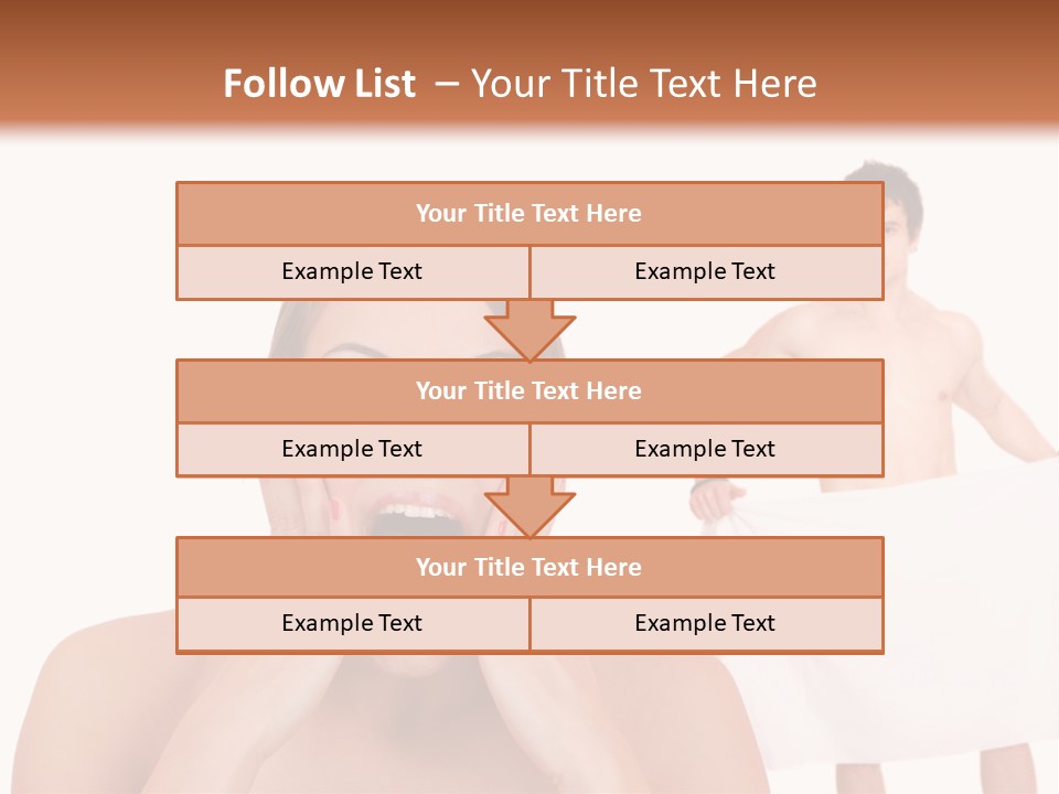 Naked Sensuality Relationship PowerPoint Template
