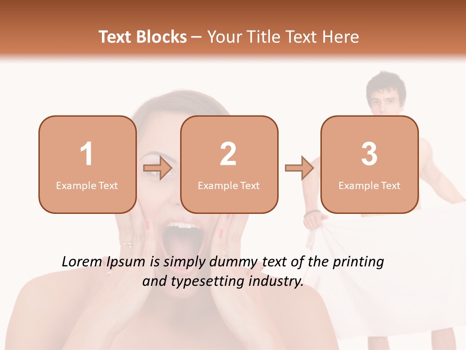 Naked Sensuality Relationship PowerPoint Template