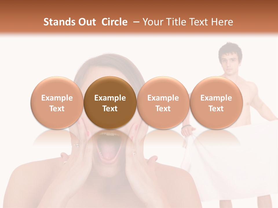 Naked Sensuality Relationship PowerPoint Template