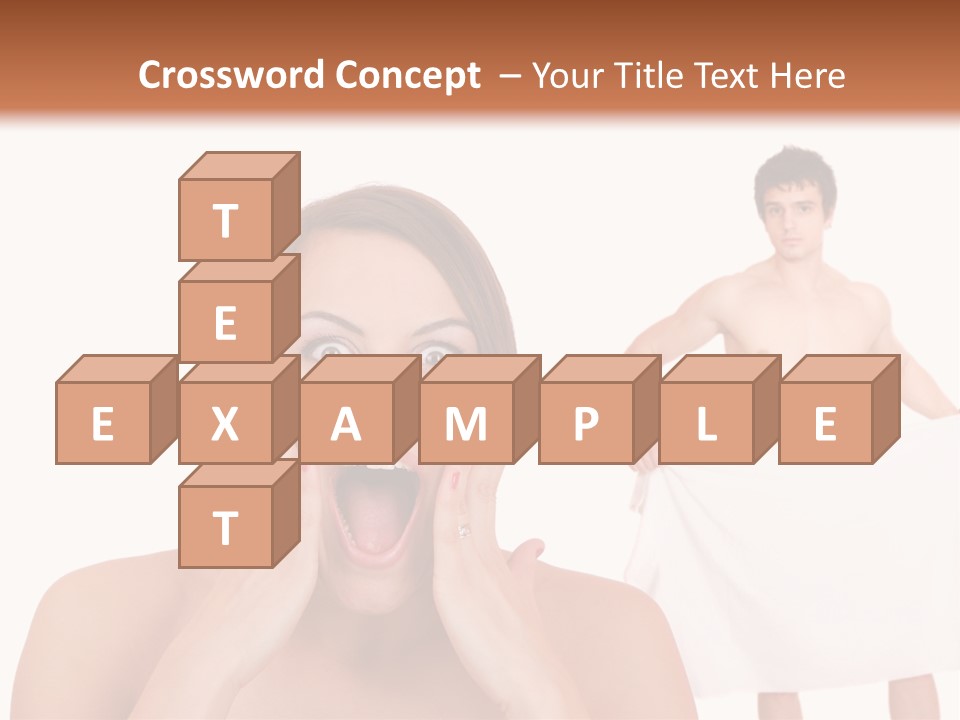 Naked Sensuality Relationship PowerPoint Template