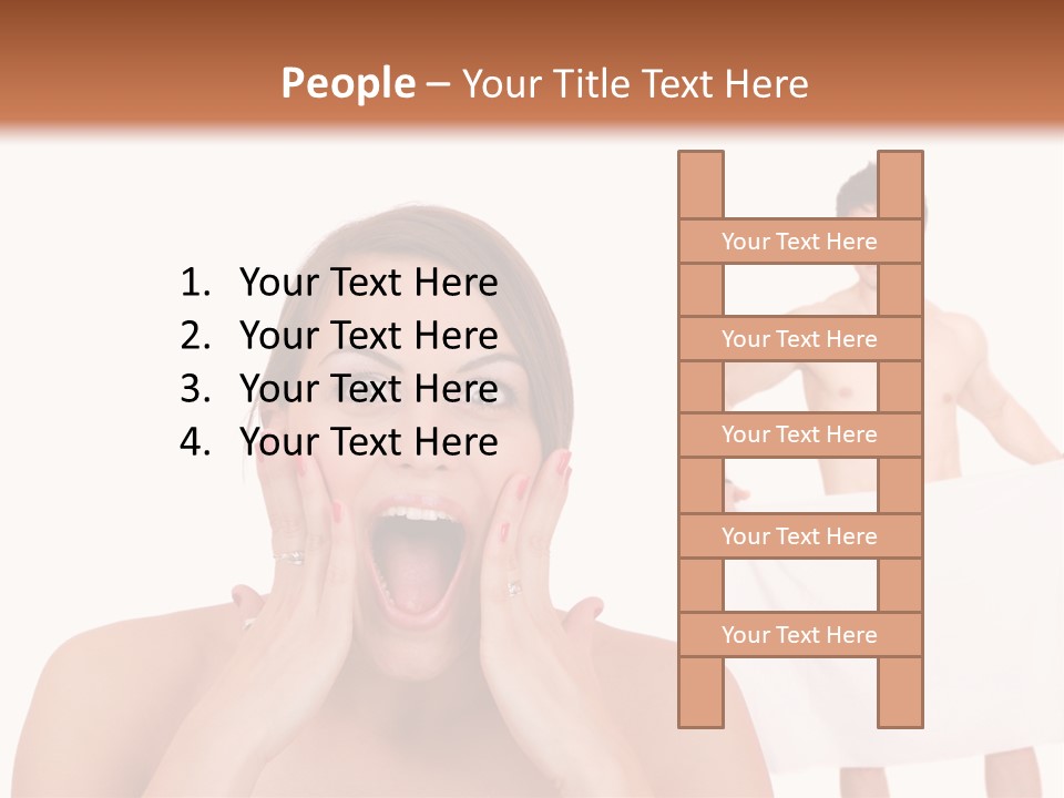 Naked Sensuality Relationship PowerPoint Template