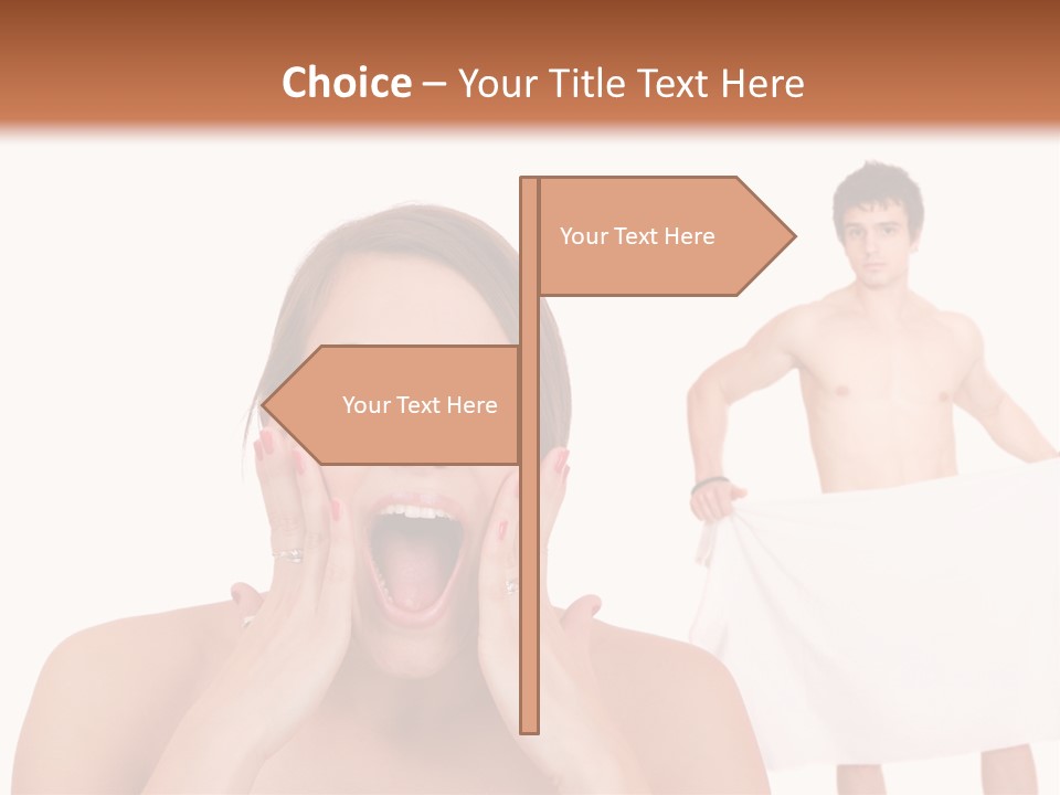 Naked Sensuality Relationship PowerPoint Template
