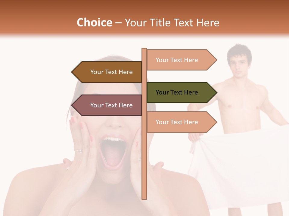 Naked Sensuality Relationship PowerPoint Template