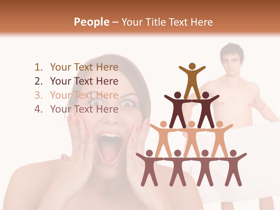 Naked Sensuality Relationship PowerPoint Template
