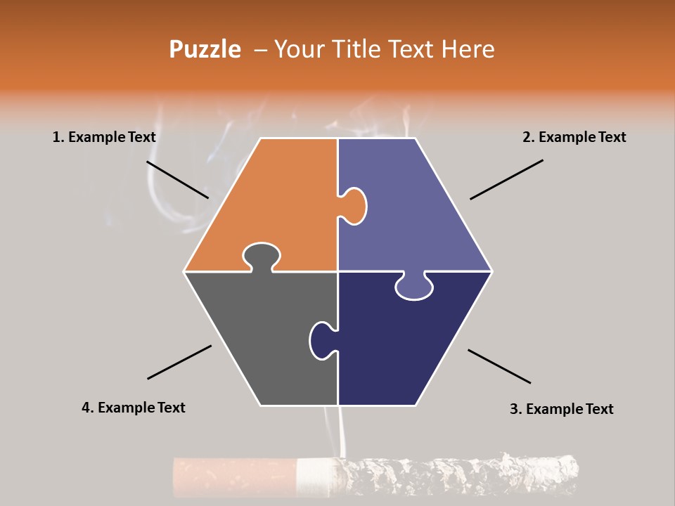 Black Isolated Addict PowerPoint Template