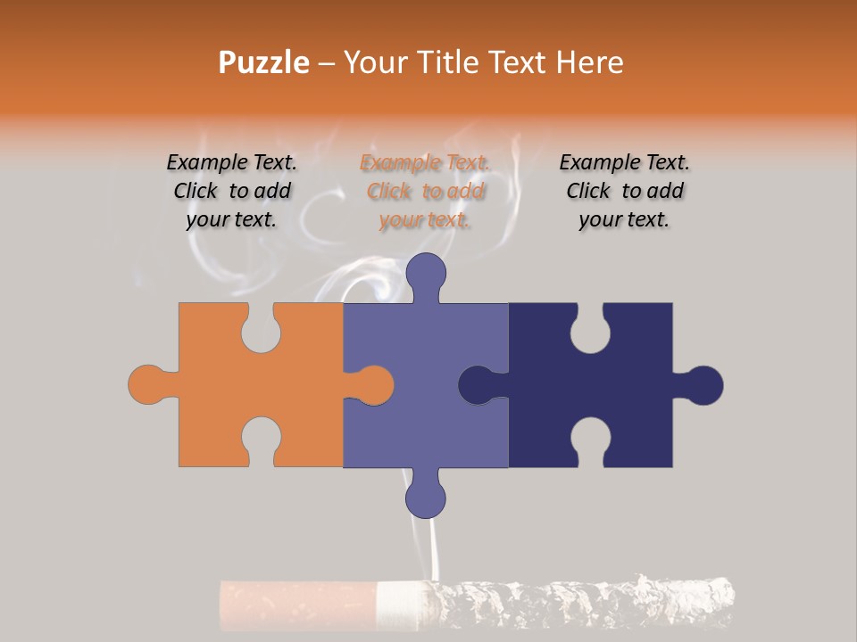 Black Isolated Addict PowerPoint Template