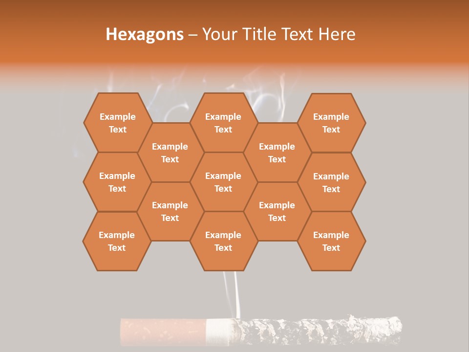 Black Isolated Addict PowerPoint Template