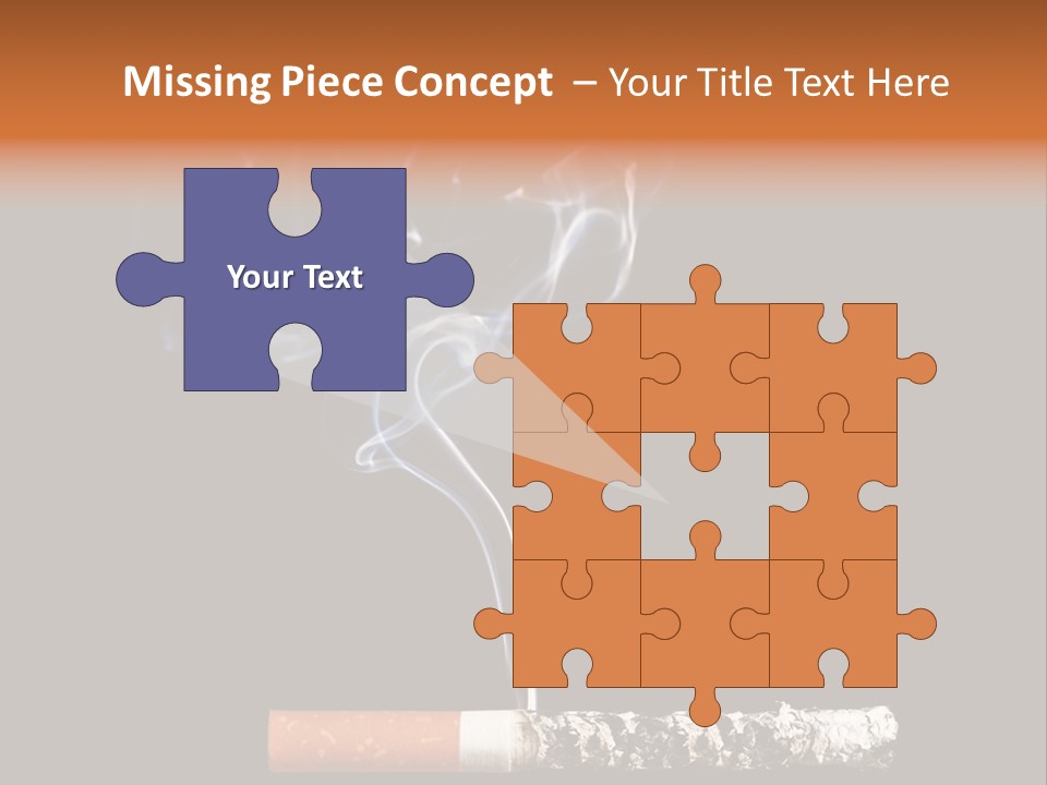 Black Isolated Addict PowerPoint Template