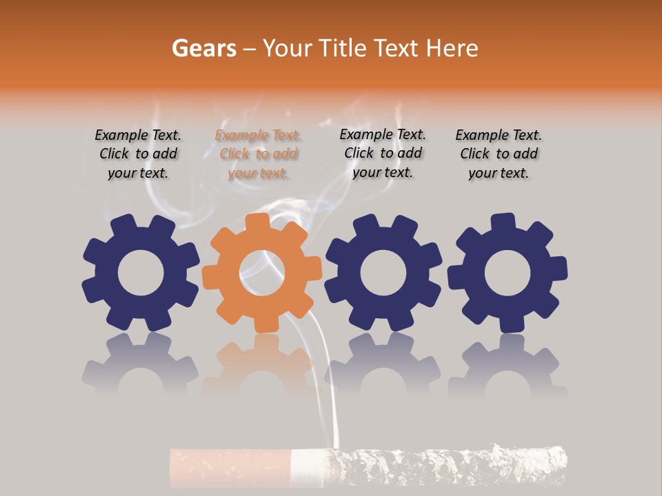 Black Isolated Addict PowerPoint Template