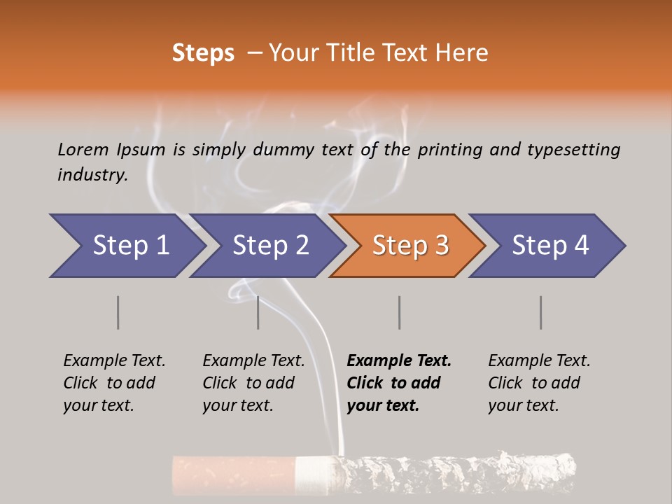 Black Isolated Addict PowerPoint Template