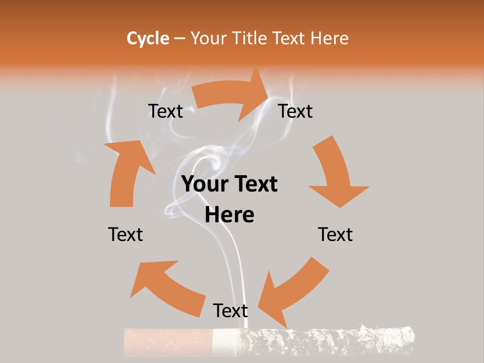Black Isolated Addict PowerPoint Template