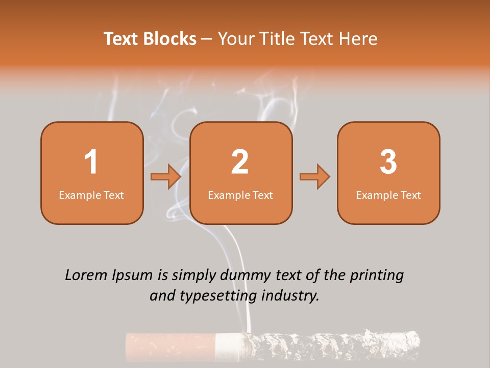 Black Isolated Addict PowerPoint Template