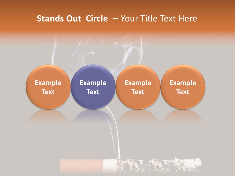 Black Isolated Addict PowerPoint Template