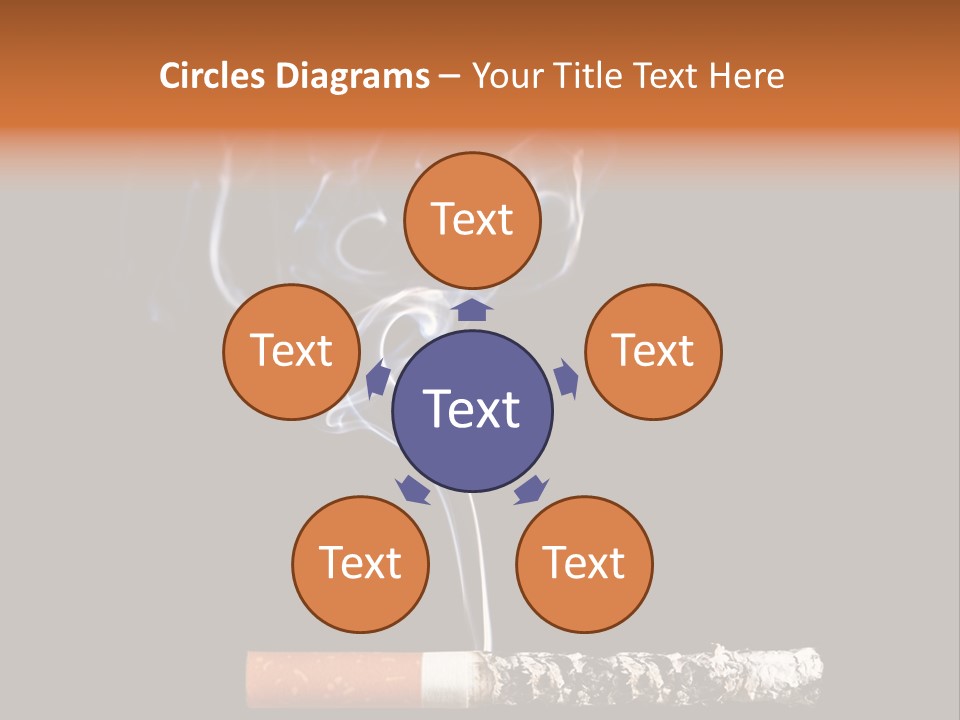 Black Isolated Addict PowerPoint Template