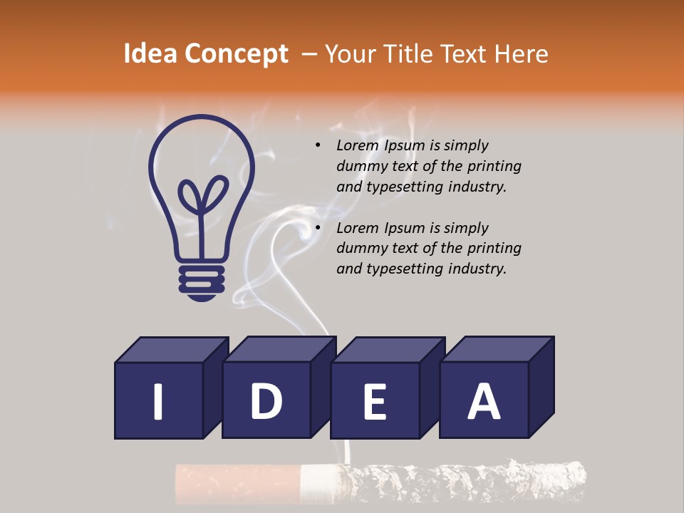 Black Isolated Addict PowerPoint Template